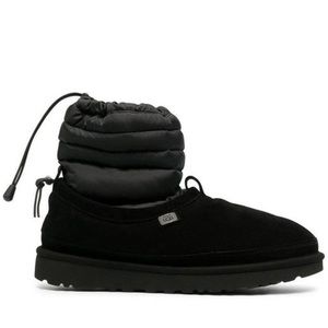 UGG Black X Stamped Tech Tasman Slippers with inserts.